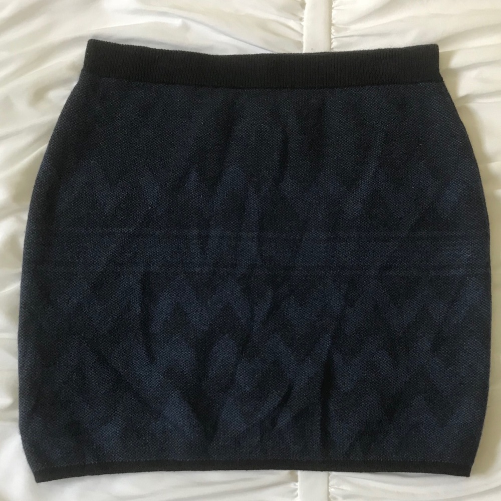 Knit pencil skirt